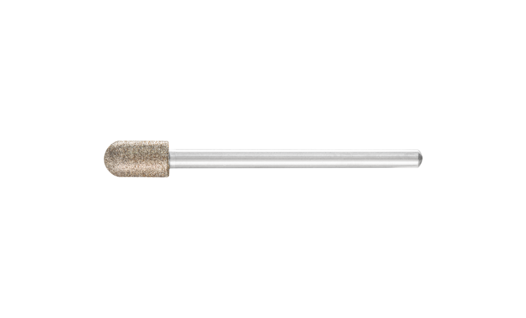 金刚石和立方氮化硼工具电镀粘结- 立方氮化硼磨头- 圆头圆柱形WR - 柄 